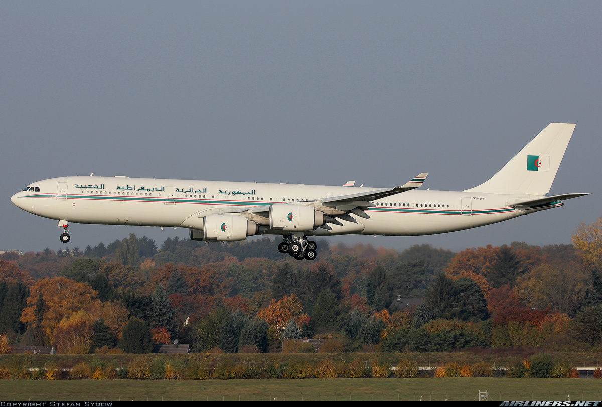 Image result for 5. Algeriaâs presidential plane (A340-500)