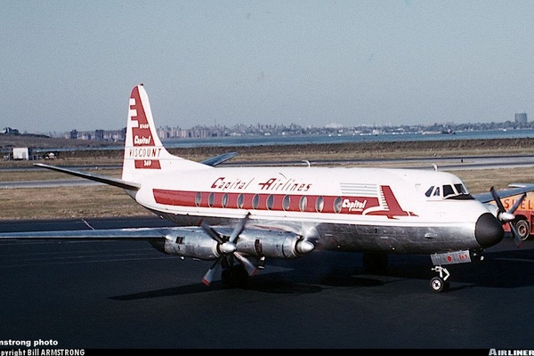 Vickers 745D Viscount - United Airlines | Aviation Photo #4050529