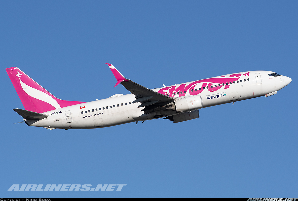 Boeing 737 8ct swoop westjet aviation photo 7514433 airliners