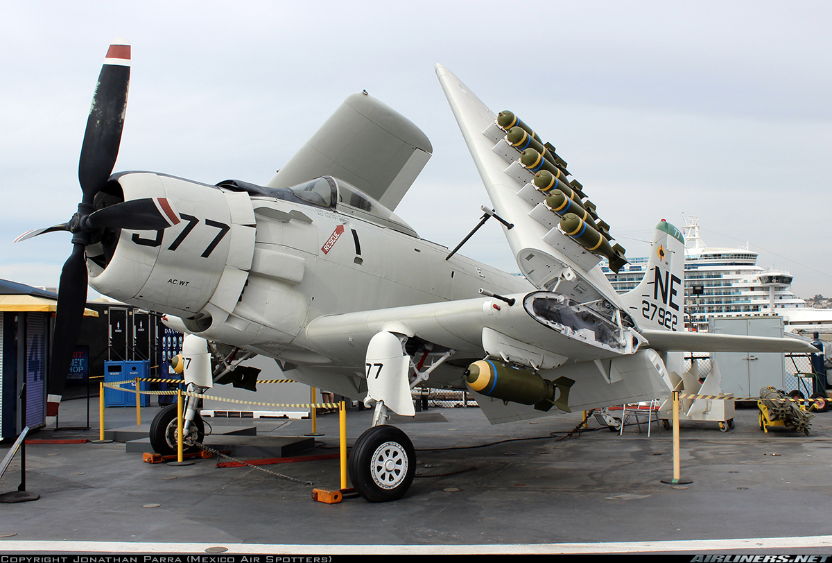 Douglas AD-4W Skyraider - USA - Navy | Aviation Photo #4744643 ...