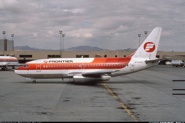 Old Frontier Airlines Aircraft