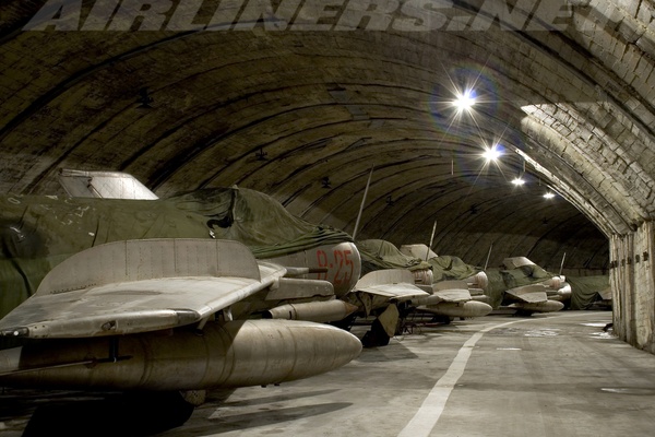 Stored Shenyang F-6 aircraft at Kucove Airbase, Albania. P…
