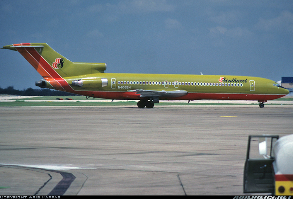 Boeing 727-291 - Southwest Airlines (Braniff International Airways ...