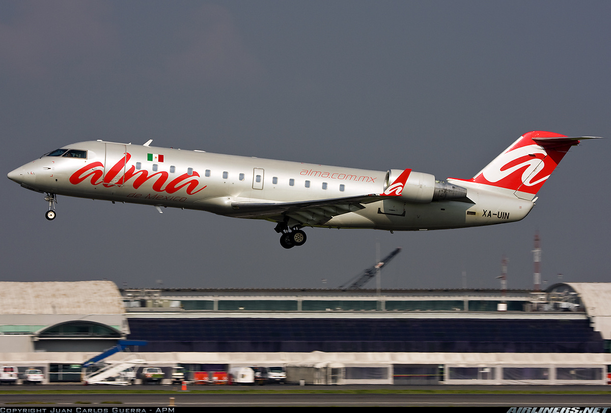 Bombardier CRJ 200LR CL 600 2B19 Alma de Mexico Aviation