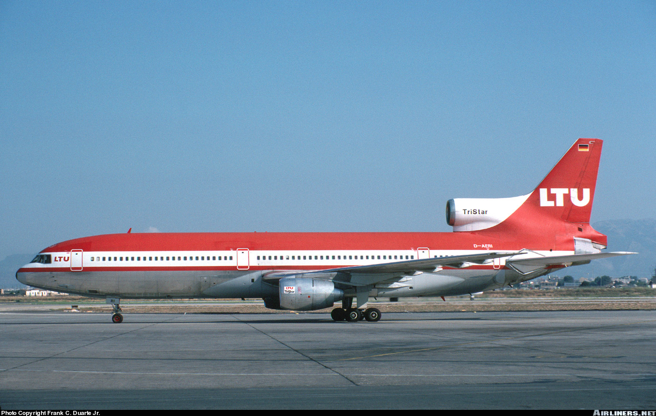 white r Lufttransport-Unternehmen L-1011-500 D-AERV <late 1980s NG Models LTU