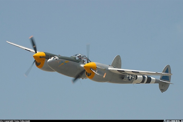 Lockheed P 38j Lightning Untitled Aviation Photo 1750633 Airliners Net