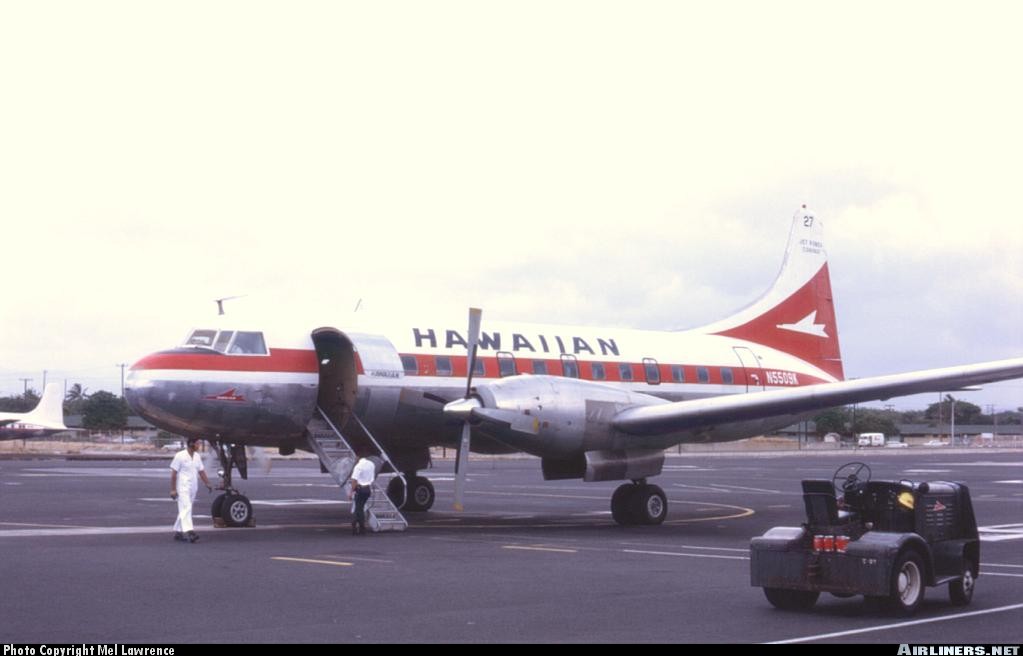 Photo 1955 Hawaiian Air Convair in Hangar 