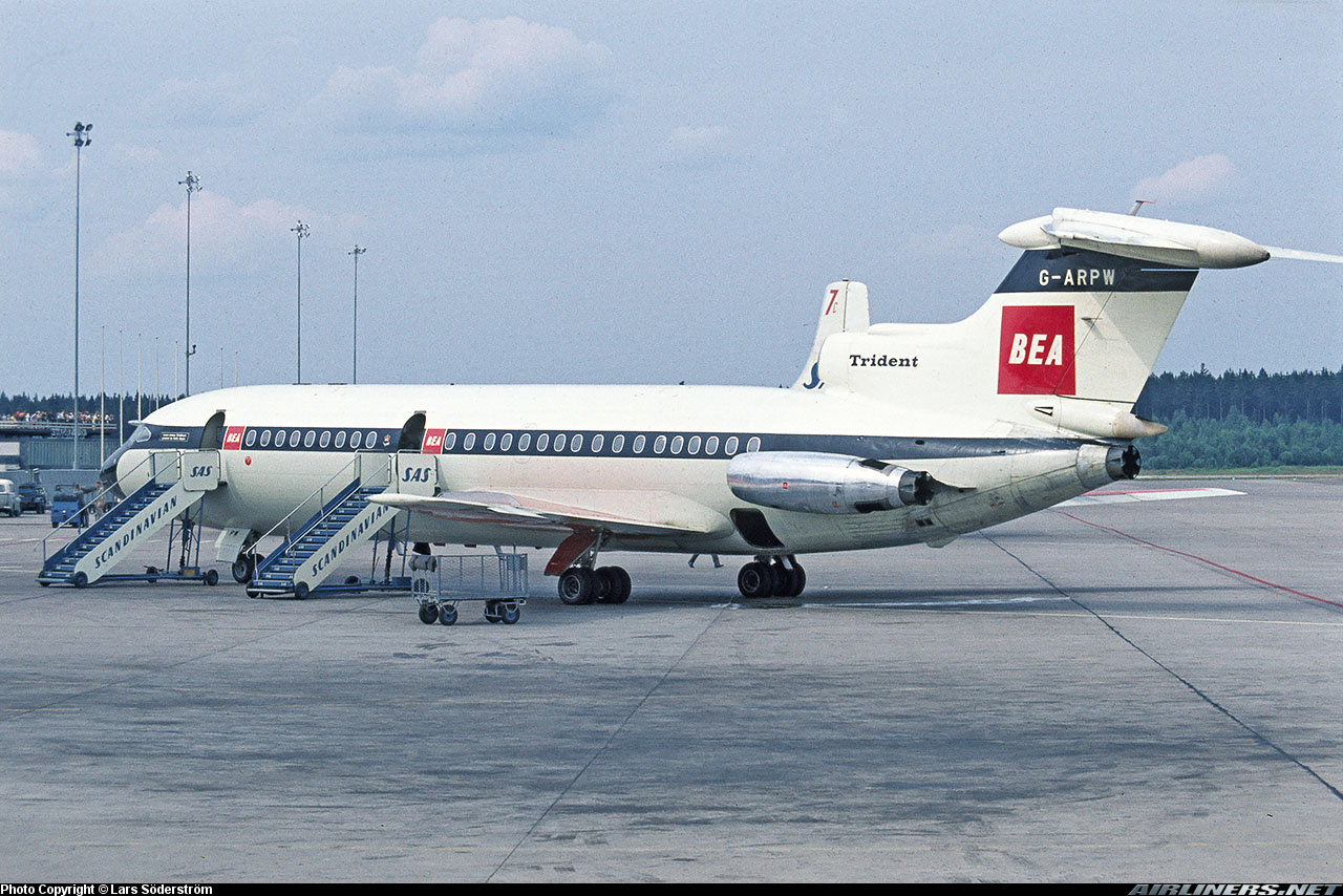 Hawker Siddeley HS-121 Trident 1C - BEA - British European Airways ...