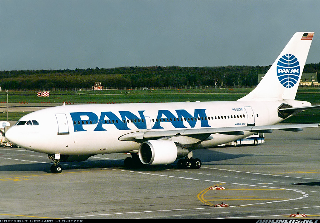 Airbus A310 221 Pan American World Airways Pan Am Aviation Photo